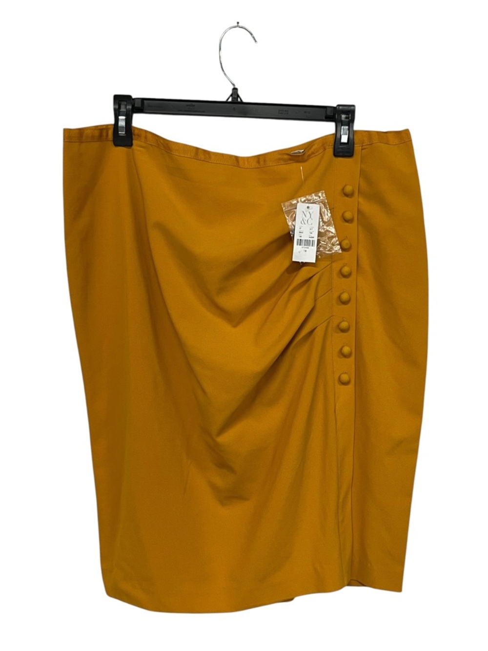NWT NY & C‎ | Mustard Yellow Classy Business Office Church Pencil Skirt 18